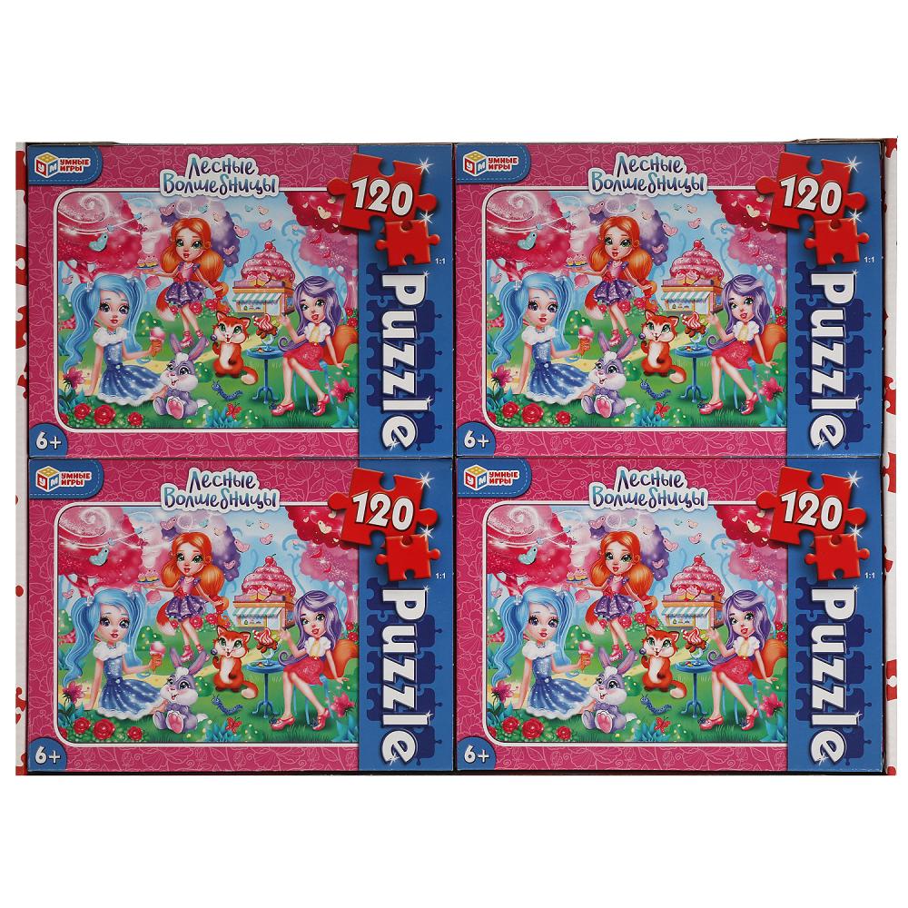 Пазлы классические в коробке. 120 деталей, 'Лесные волшебницы', 311039
