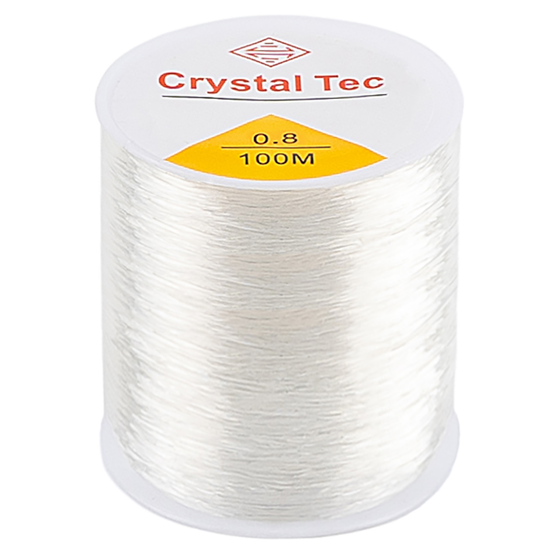 Нить эластичная (резинка) (0,8 мм х 100 м) Прозрачный, 1 шт., 6233140