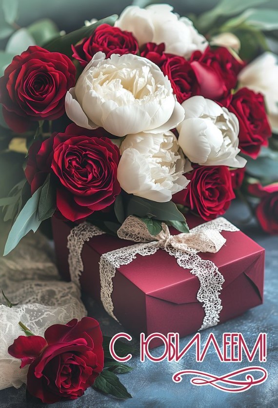 Открытка, А5, С Юбилеем, 50000139