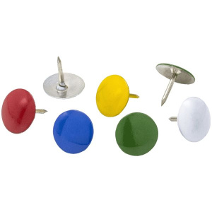 Кнопки канцелярские "Attomex", 9,5 мм , (50 шт/уп), 4132314