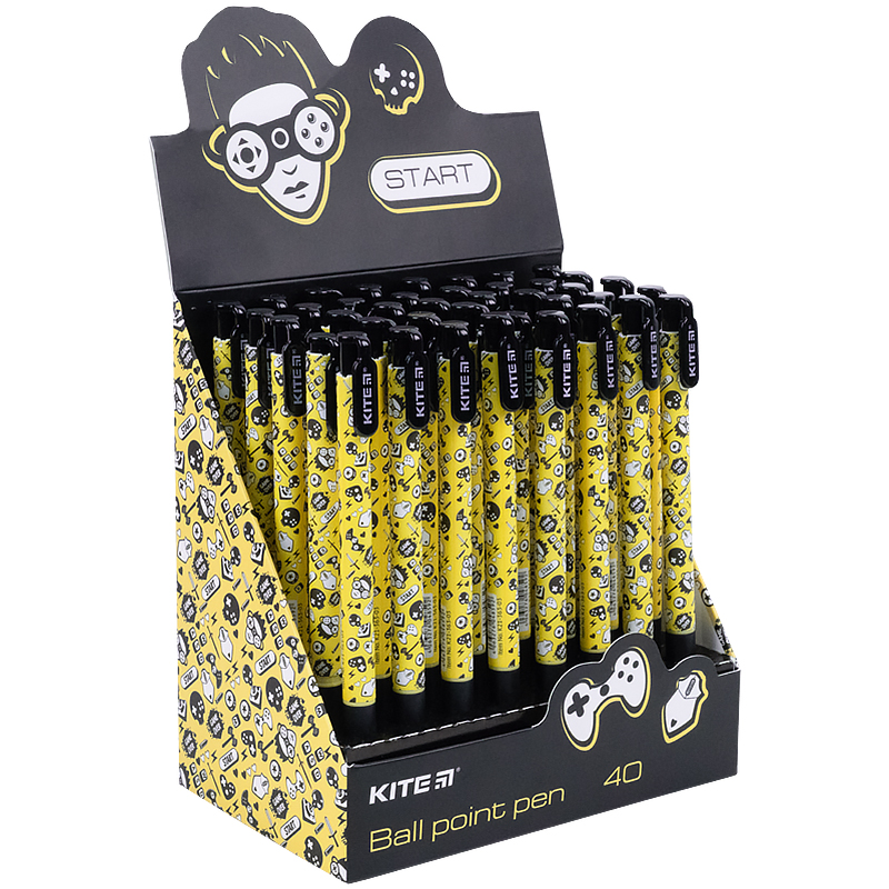 Ручка шариковая автоматическая 'GAMES', 0,5 мм, синяя, K21-363-03