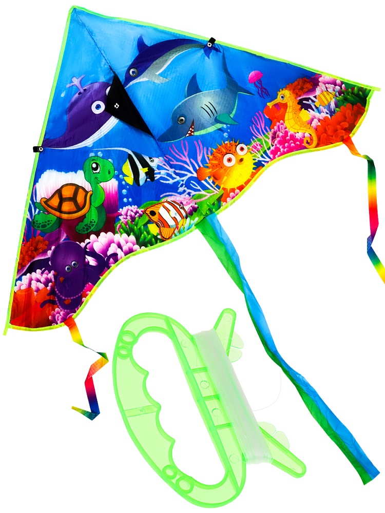 Воздушный змей 'Подводный мир', 90х50 см, ИК-1164