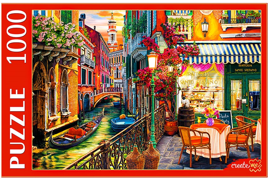 ПАЗЛЫ 1000 элементов. 'ВЕНЕЦИАНСКОЕ КАФЕ' Ф1000-3726