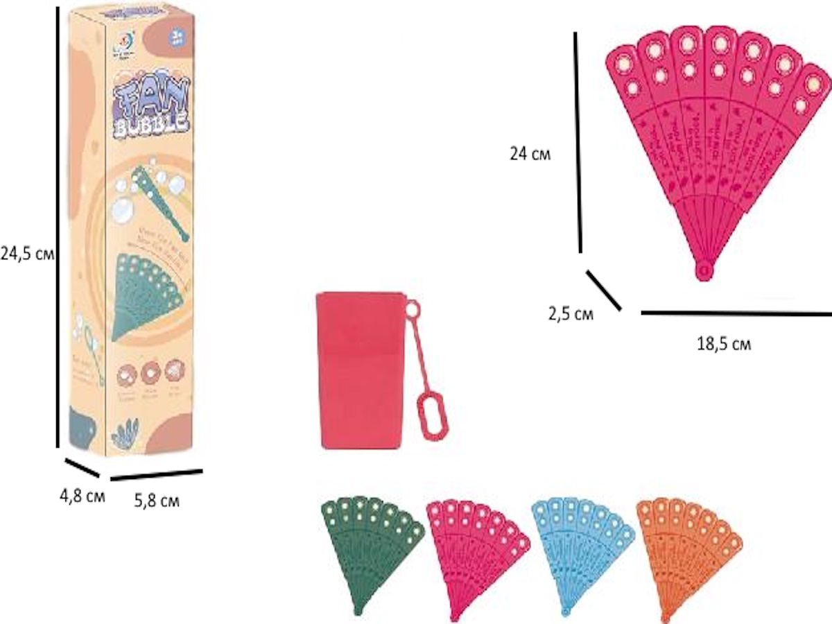 Мыльные пузыри 'Веер', 10 мл, МПЗ-6045