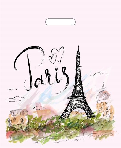 Пакет ПЭ с вырубной ручкой 36х43+3см, (х50) Интерпак (Матье), ВУР58819