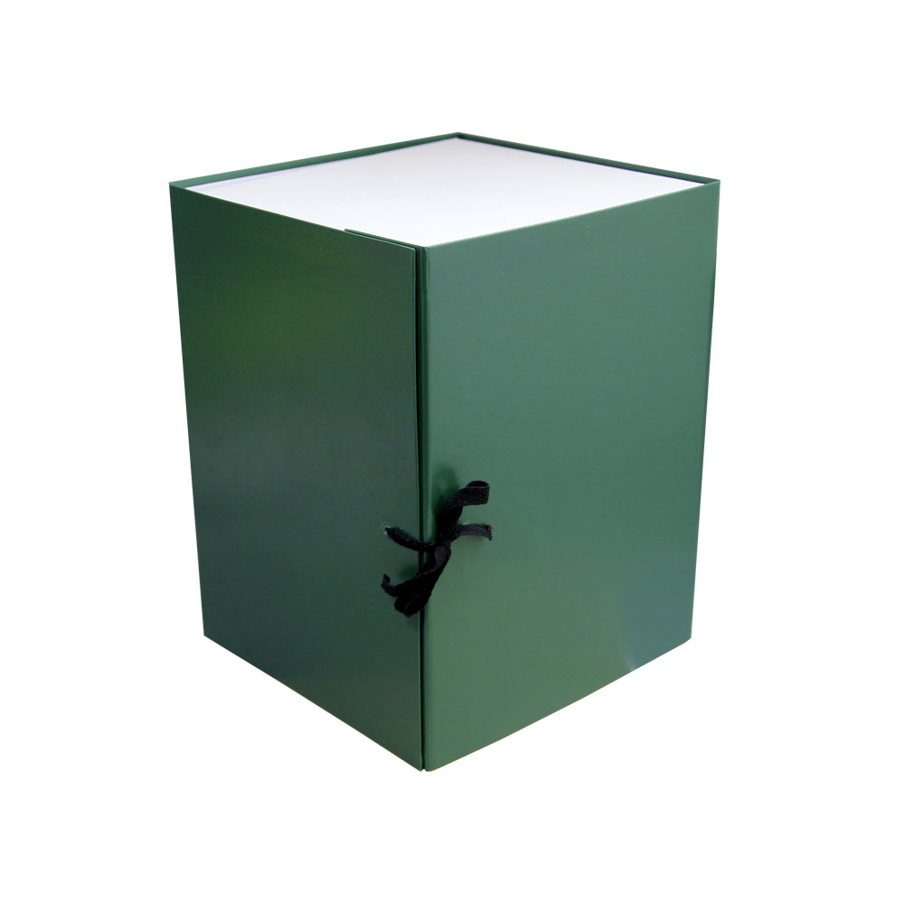 Архивный короб бумвинил А4 складывающийся 250 мм ( зеленый) КСБ4250-206