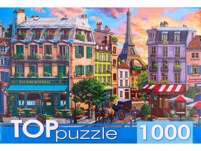 TOPpuzzle. ПАЗЛЫ 1000 элементов.'Старый Париж', ХТП1000-4152