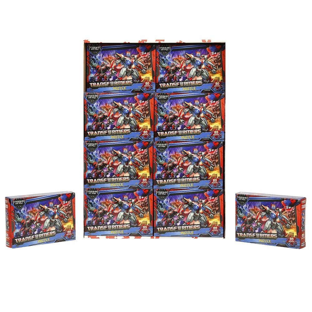 Пазлы классические в коробке. 80 деталей, 'Трансформеры', 130х90х25 мм, 367489