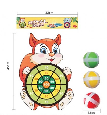 Дартс с липучками, мячики в пак. в кор,B2386776