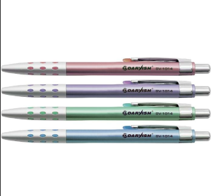 Ручка шариковая автоматDarvish ,0,7мм, синяя,корпус цветной перламутровый DV-1014