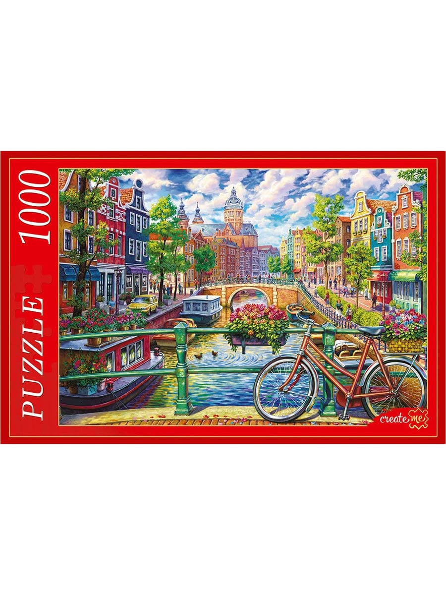 ПАЗЛЫ 1000 элементов. 'КАНАЛ В АМСТЕРДАМЕ' Ф1000-6798