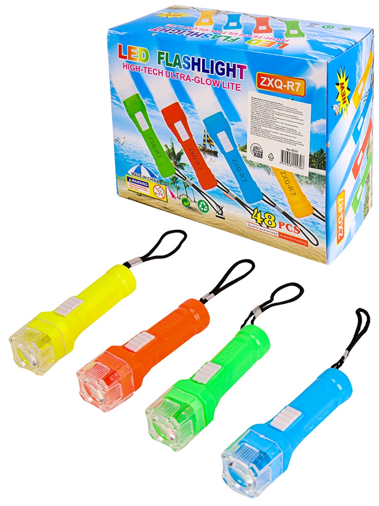 Фонарик из пластика (48 шт;уп), Z029