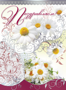 Открытка А4 'Поздравляем', ОФК-010797