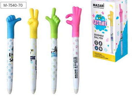 Ручка шариковая со стираемым чернилами GESTURE, пиш,узел,0,8мм, М7540-70