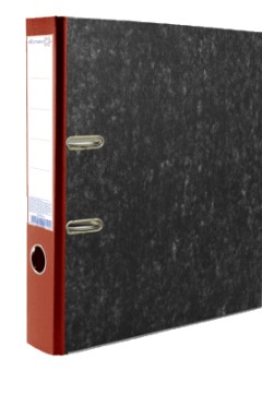 Папка с арочным механизмом 'Attomex' A4, 50 мм, мраморная картонная разобранная, 3090303