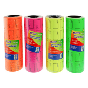 Набор цветных ценников, 20х30 см , (5шт/в тубе) , цвета ассорти, AR-150-2