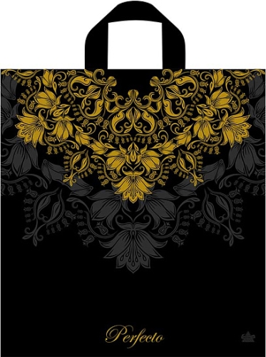 Пакет ПЭ с петлевой ручкой 37х40+3см (95) (Золотой Этикет), ПТЛ58973