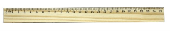 Линейка деревянная 25 см, ASMAR, (толщина 2 мм), AR-3112