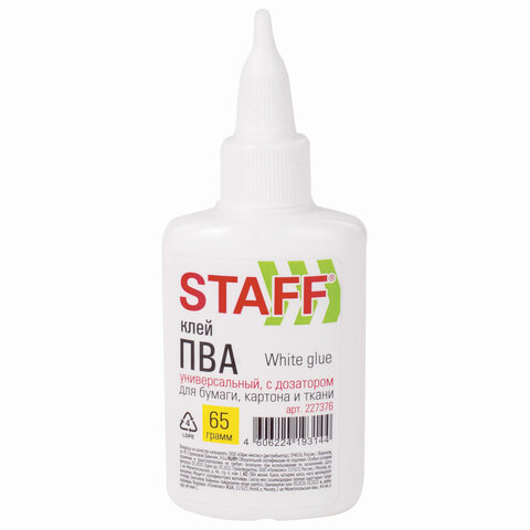 Клей ПВА STAFF 65 г, 227376