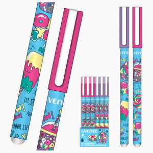 Ручка гелевая стираемая "deVENTE" Pop Style , d=0,5 мм , дизайн ассорти, 5051359