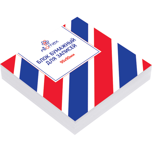 Куб бумажный для записей 'Attomex' 90x90 мм, 100 листов, белый, проклеенный, 2012802