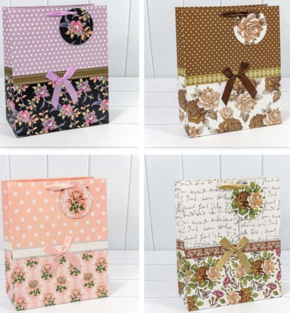 Пакет подарочный 'Люкс', (микс) 26х32х13, OM000145С