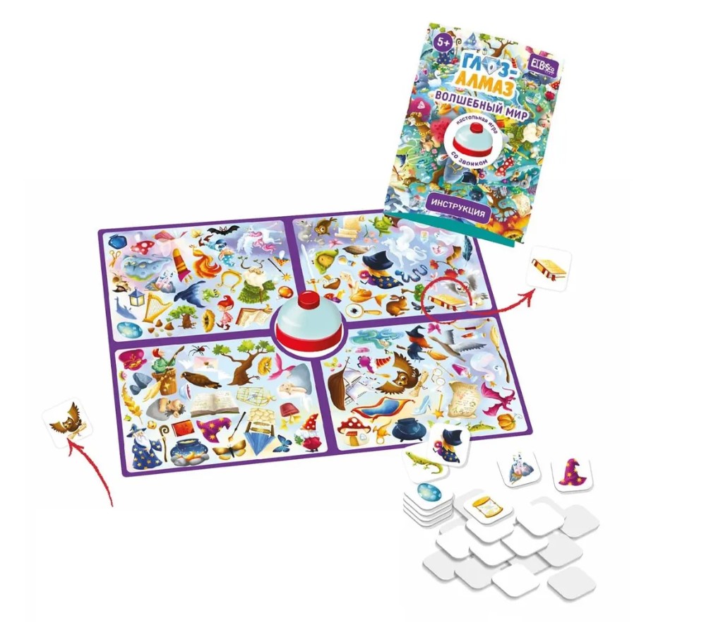 Настольная игра со звонком 'Глаз-Алмаз. Волшебный мир', ET03-025