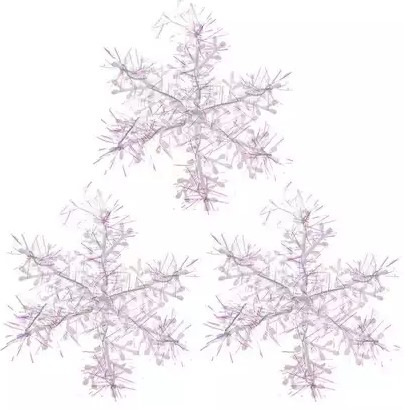 Декоративная снежинка, d12 см, HY-4