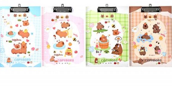 Планшет с верхним прижимом КАПИБАРА 22х30 см, с линейкой, М-1554