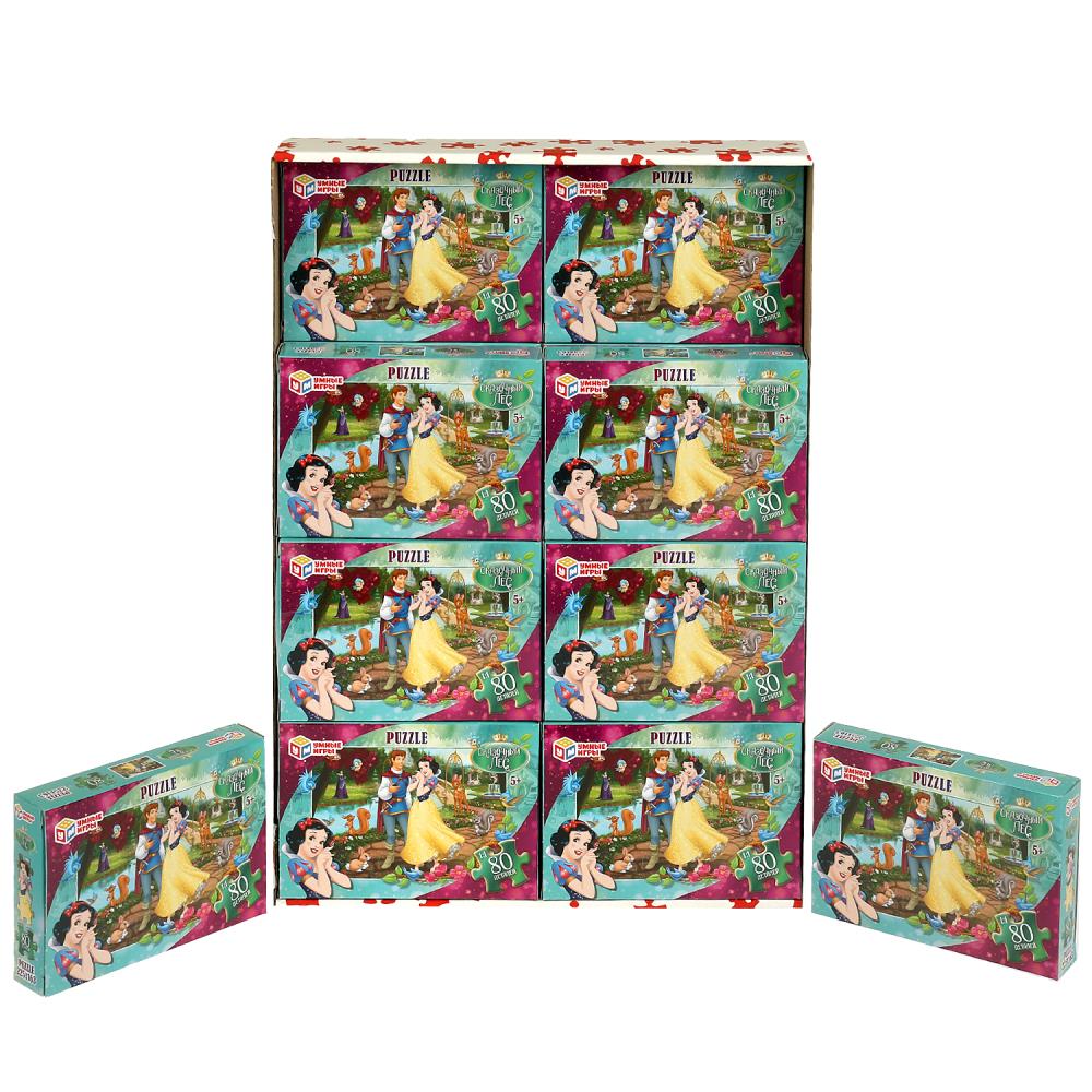 Пазл классический в коробке. 80 деталей. 130х90х25 мм, 'Сказочный лес', 372462