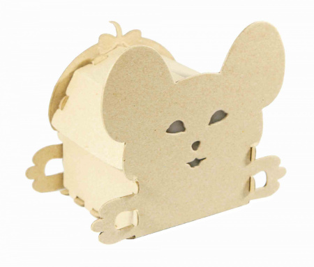 3D Конструктор  домик-шкатулка "Собака", плотный картон, 30-603-0