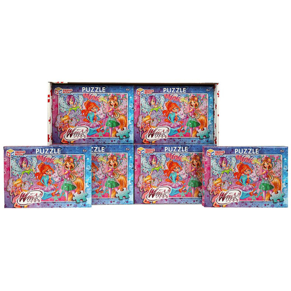 Винкс. Пазлы классические в коробке. Пазл 120 деталей. 180х130х25 мм. Умные игры, 363169